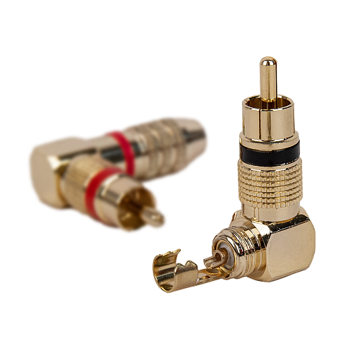 RCA коннектор угловой ACV RCA-65UD