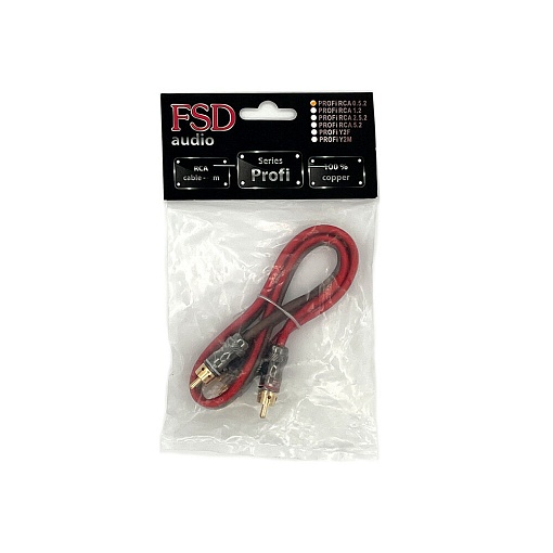 FSD audio PROFI RCA 0.5.2 (2-х канальн.межблочник 0.5м луженая медь/тройной экран)