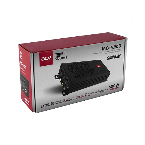 Цифровой усилитель 4x90W ACV MC-4.90D