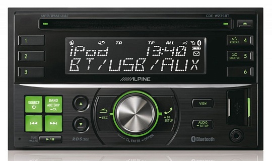 Автомагнитола Alpine CDE-W235BT 2DIN