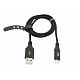 Кабель USB 2.0 A(m)-Lighting ACV USB-LD1BL, 1 м, черный