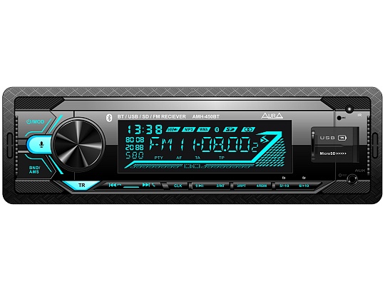 Автомобильный USB/SD ресивер Aura AMH-450BT, изменяемая подсветка