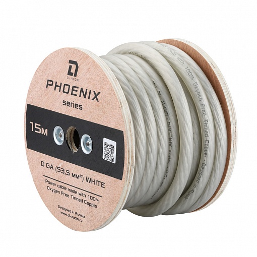 DL Audio Phoenix Power Cable 0GA White медь (15 м)