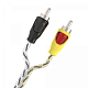SWAT SIE-210 Межблочный кабель 2RCA-2RCA 1м витая пара МЕДЬ