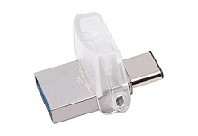 Flash накопитель Kingston DataTraveler microDuo DTDUO3C/64GB, серебристый