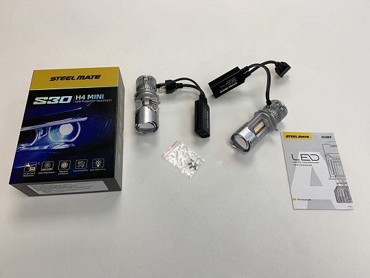 STEEL MATE A6-H4 LED-лампы 45W 6000K (2 шт)