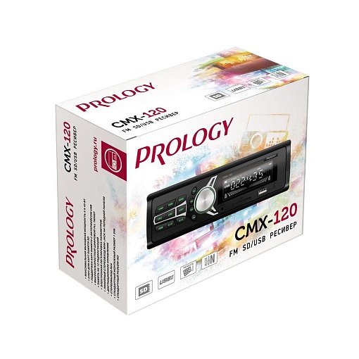 Магнитола Prology CMX-120 USB/SD, 1din