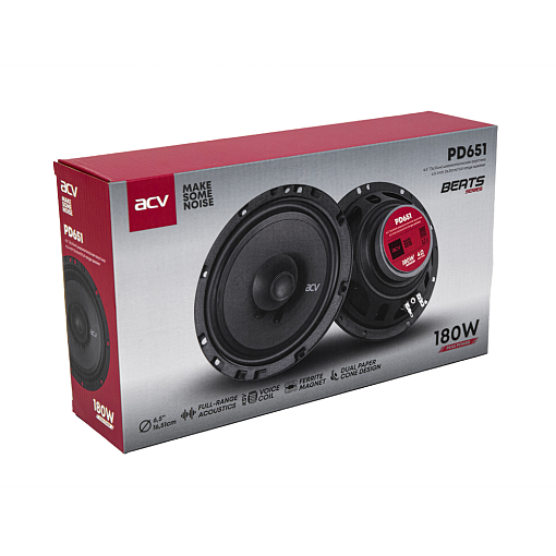 Широкополосная акустика 6.5 дюймов ACV PD651