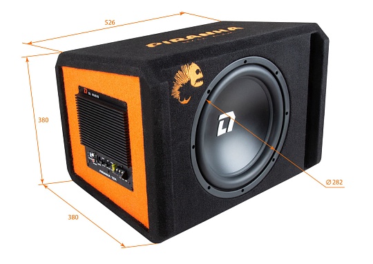 DL Audio Piranha 12A V2 (цвет black) Активный сабвуфер