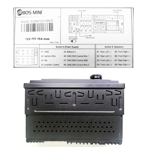 BOS-MINI BOS-N972DSP Автомагнитола 1DIN