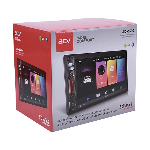 Универсальная автомобильная мультимедийная система на Android ACV AD-6910