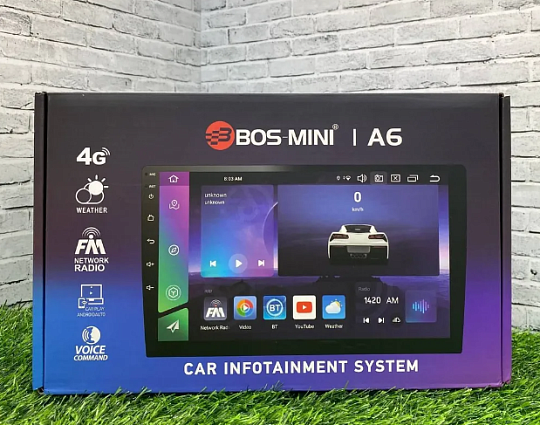 BOS-MINI A6 Магнитола 9" Android 4+64Gb