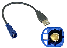 Incar USB VW-FC108 USB-переходник Citroen Peugeot для подключения магнитолы к штатному разъему USB