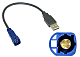 Incar USB VW-FC108 USB-переходник Citroen Peugeot для подключения магнитолы к штатному разъему USB