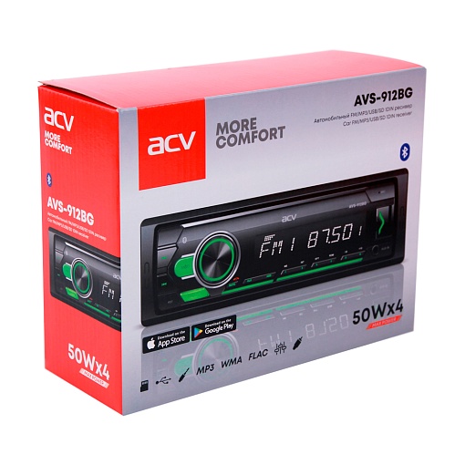 Автомобильный FM/MP3/USB/SD ресивер ACV AVS-912BG