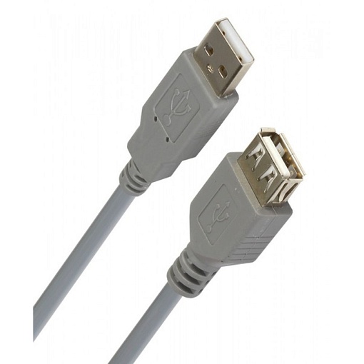 Удлинитель USB 2.0 A(m)-A(f) Smartbuy K-845-200, 1.8 м, серый