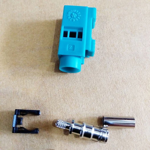 ACV AD12-1626 FAKRA Z Female connector, цвет: синий