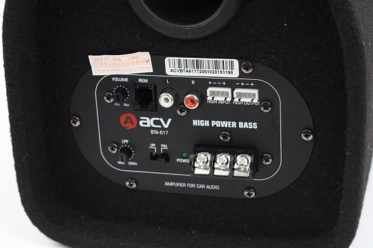Активный корпусной сабвуфер труба ACV BTA-617 6" 200вт
