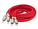 Межблочный кабель AURA RCA-B23 SE 3метра КРАСНЫЙ