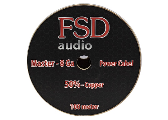 FSD audio MASTER-8GA Силовой кабель 50% медь/гибкий силикон (100м)