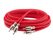 Межблочный кабель AURA RCA-B25 SE 5метров КРАСНЫЙ