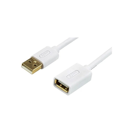 Удлинитель USB 2.0 A(m)-A(f) ATcom AT3688, 1.8 м, белый