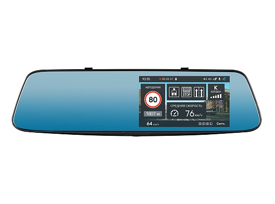 Incar SDR-230 Видеорегистратор-радар GPS сигнатурный зеркало заднего вида 5"