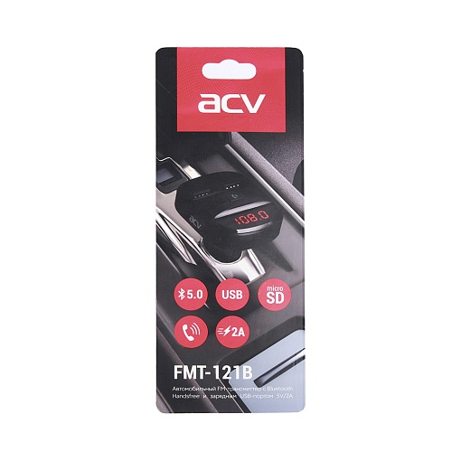 FM-трансмиттер (microSD/USB) ACV FMT-121B