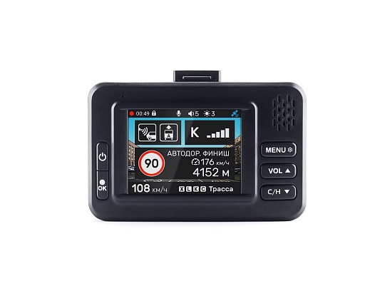 Incar SDR-40 Tibet Комбо-устройство GPS радар-детектор FHD в/регистратор 2.3"
