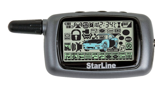 Автомобильный брелок StarLine A9 ж.к.