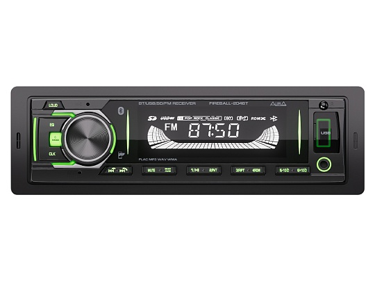 AURA AMH-204BT USB/SD ресивер зеленая подсветка