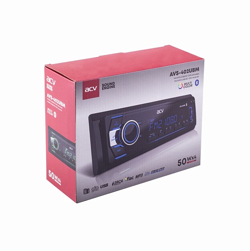 ACV AVS-402UBM Автомобильный медиа-ресивер с Bluetooth USB, SD, USB Type-C