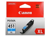 Картридж струйный CANON CLI-451XLC, 6473B001