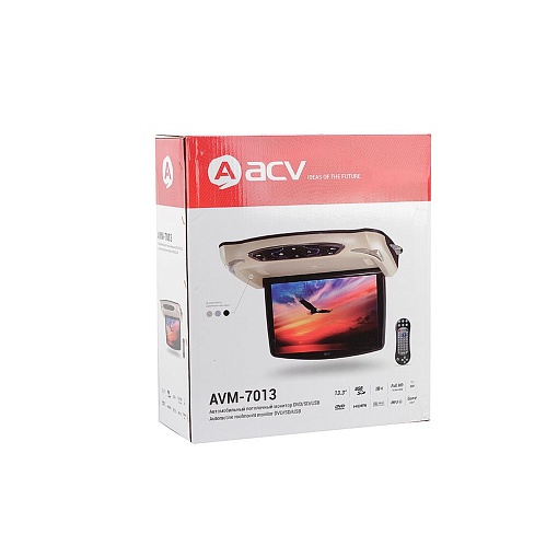 Потолочный монитор 13,3 дюйма с DVD ACV AVM-7013