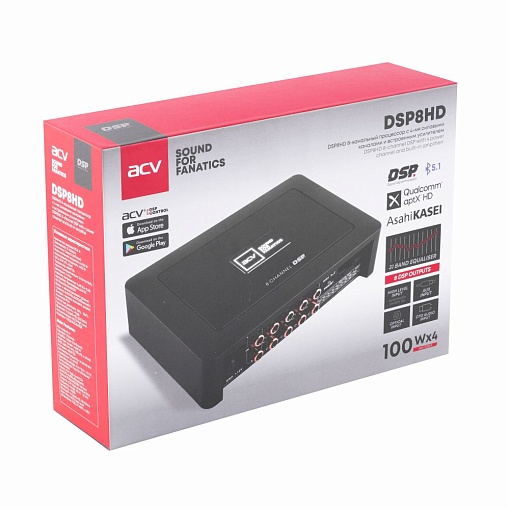 ACV DSP8HD 8-канальный DSP процессор со встроенным усилителем