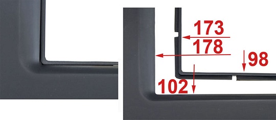 Intro RKIA-N42A Рамка KIA Carens-4 2013+ 2din