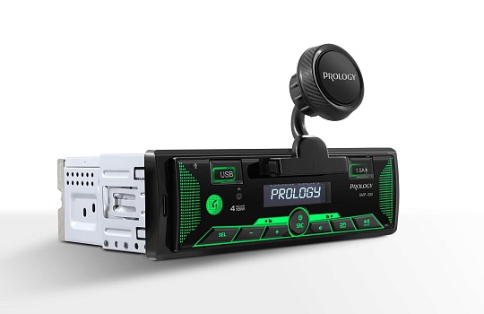 PROLOGY SMP-300 FM / USB ресивер с Bluetooth и магнитным держателем для смартфона