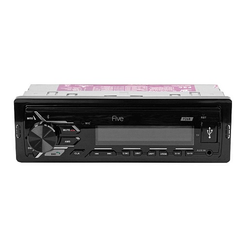 Автомагнитола FIVE F26G (1din/зеленая/Bluetooth/USB/AUX/SD/FM/4*50)
