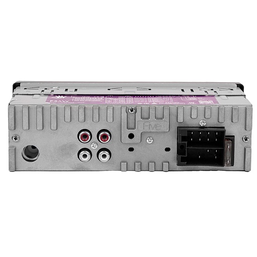 Автомагнитола FIVE F34W 1din ресивер 24V!/белая/BT/USB/SD/FM/AUX/MP3/4*45/фикс.панель