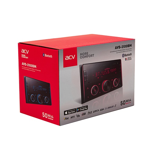 Ресивер SD/USB/BT мультицвет ACV AVS-2100BM