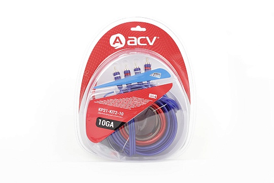 Комплект проводов 2-канального усилителя ACV 21-KIT2-10 10AWG ECO