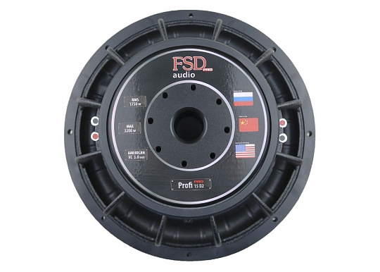 FSD audio PROFI 15D2 PRO Сабвуфер 15" 2+2Ом MAX 3200Вт