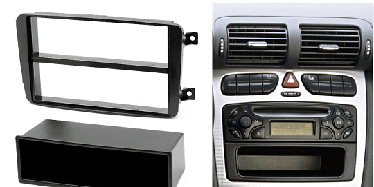 CARAV 11-010 Рамка 2/1DIN Mercedes-Benz C (W203) 2000-2004 CLK