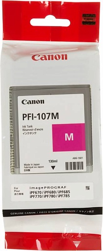 Картридж струйный CANON PFI-107M, 6707B001