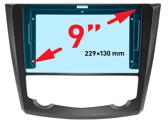 Incar RFR-FC250 Рамка 9" RENAULT Kadjar 2016+