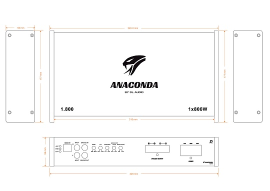 DL Audio Anaconda 1.800 Усилитель