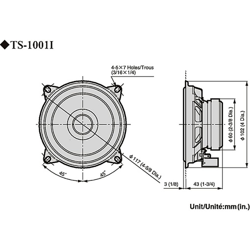 Автоакустика Pioneer TS-1001I