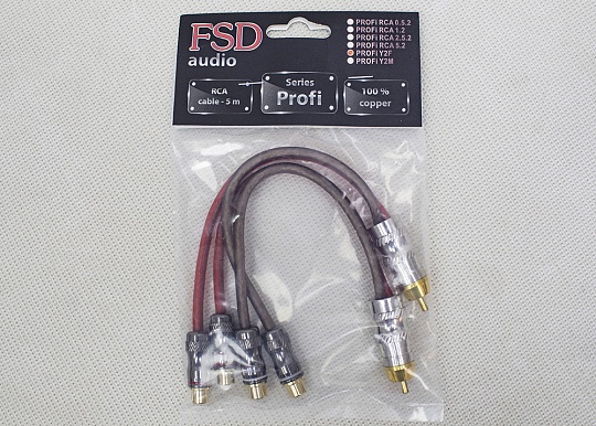 FSD audio PROFI Y2F  Y-разветвитель 2мамы-1папа 2шт луженая медь тройной экран