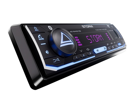 AURA STORM-515BT USB/SD-ресивер 4*51w FLAC USB BT 3RCA 2-ZONE RGB ДУ