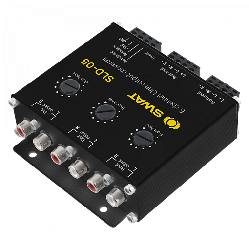 SWAT SLD-05 Преобразователь уровня сигнала активный 6 кан-ый Hi-LOW с рег.коэф.усиления+remote